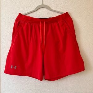 Under Armour Men’s Red Shorts XL used good condition